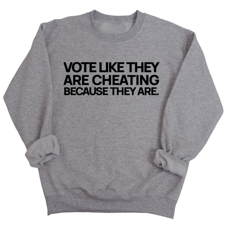 Vote like they are cheating because they are Unisex Sweatshirt-Sweatshirt-The Original God Ain't Petty But I Am