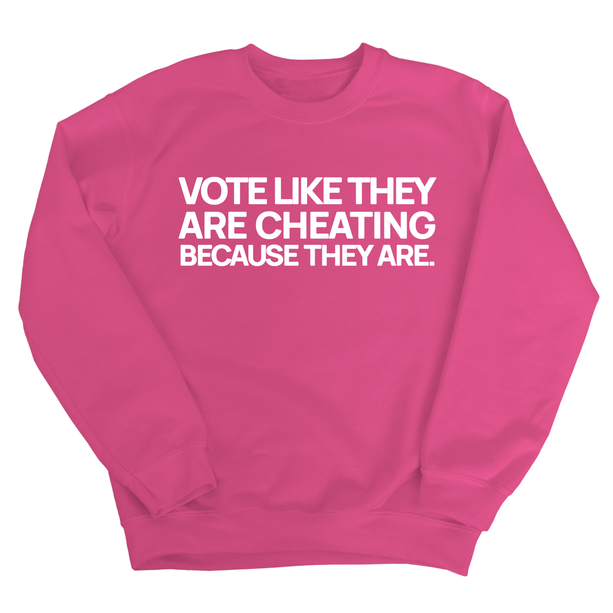 Vote like they are cheating because they are Unisex Sweatshirt-Sweatshirt-The Original God Ain't Petty But I Am