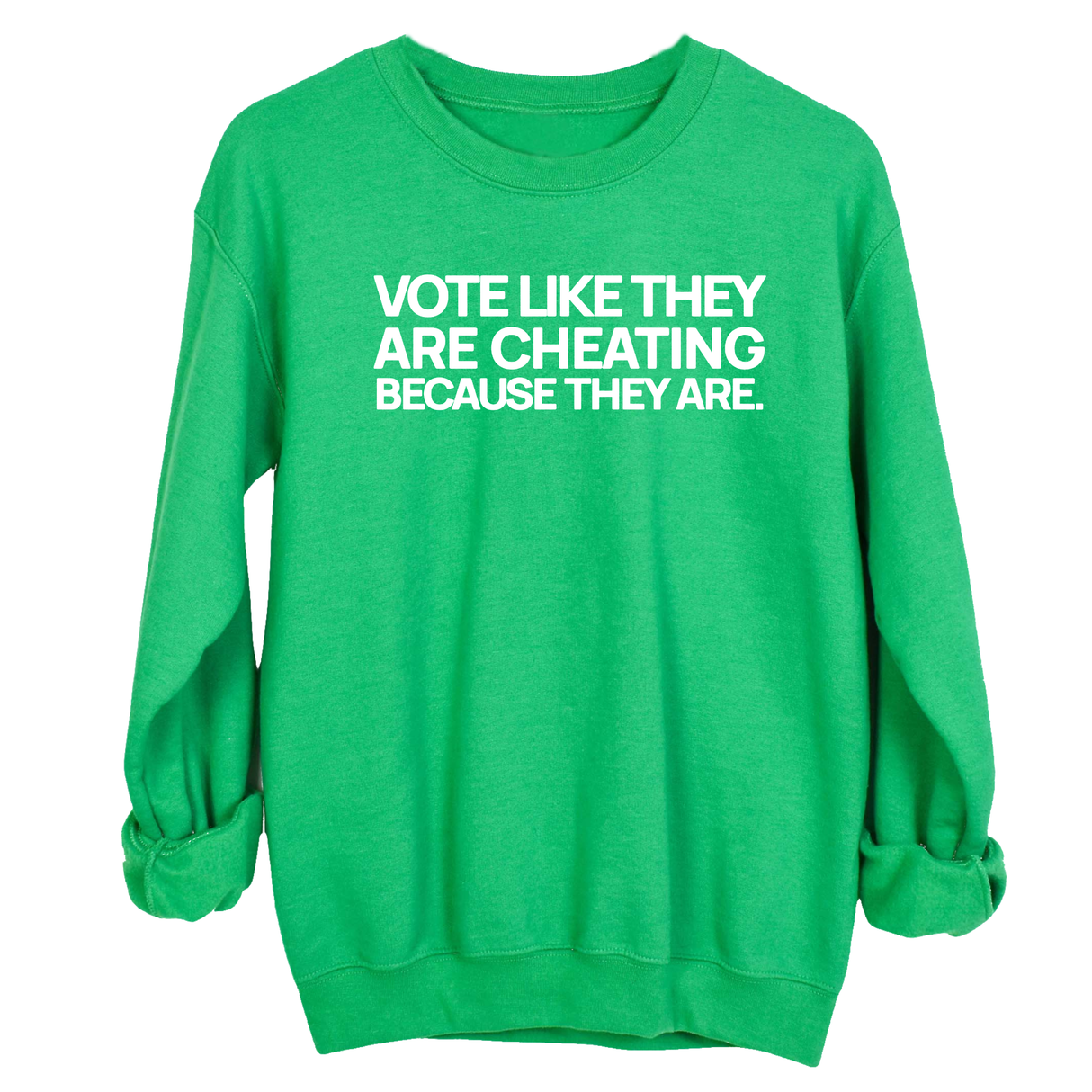 Vote like they are cheating because they are Unisex Sweatshirt-Sweatshirt-The Original God Ain't Petty But I Am