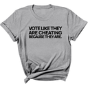 Vote like they are cheating because they are Unisex Tee-T-Shirt-The Original God Ain't Petty But I Am