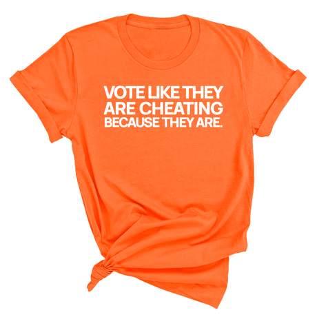 Vote like they are cheating because they are Unisex Tee-T-Shirt-The Original God Ain't Petty But I Am