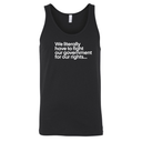 We literally have to fight our government for our rights Unisex Tank Top-T-Shirt-The Original God Ain't Petty But I Am