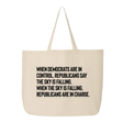 When Democrats Are in Control, Republicans Say the Sky Is Falling. When the Sky Is Falling, Republicans Are in Charge Tote bag-Tote Bag-The Original God Ain't Petty But I Am