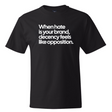 When Hate Is Your Brand, Decency Feels Like Opposition *BLACK TALL TEE* Unisex Tee-T-Shirt-The Original God Ain't Petty But I Am