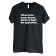 When Hate Is Your Brand, Decency Feels Like Opposition *BLACK V-NECK* Unisex Tee-T-Shirt-The Original God Ain't Petty But I Am
