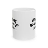 When They Go Low, We Go Pardon Mug 11oz (White & Black)-Mug-The Original God Ain't Petty But I Am