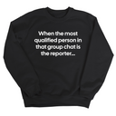 When the Most Qualified Person in That Group Chat Is the Reporter Unisex Sweatshirt-Sweatshirt-The Original God Ain't Petty But I Am