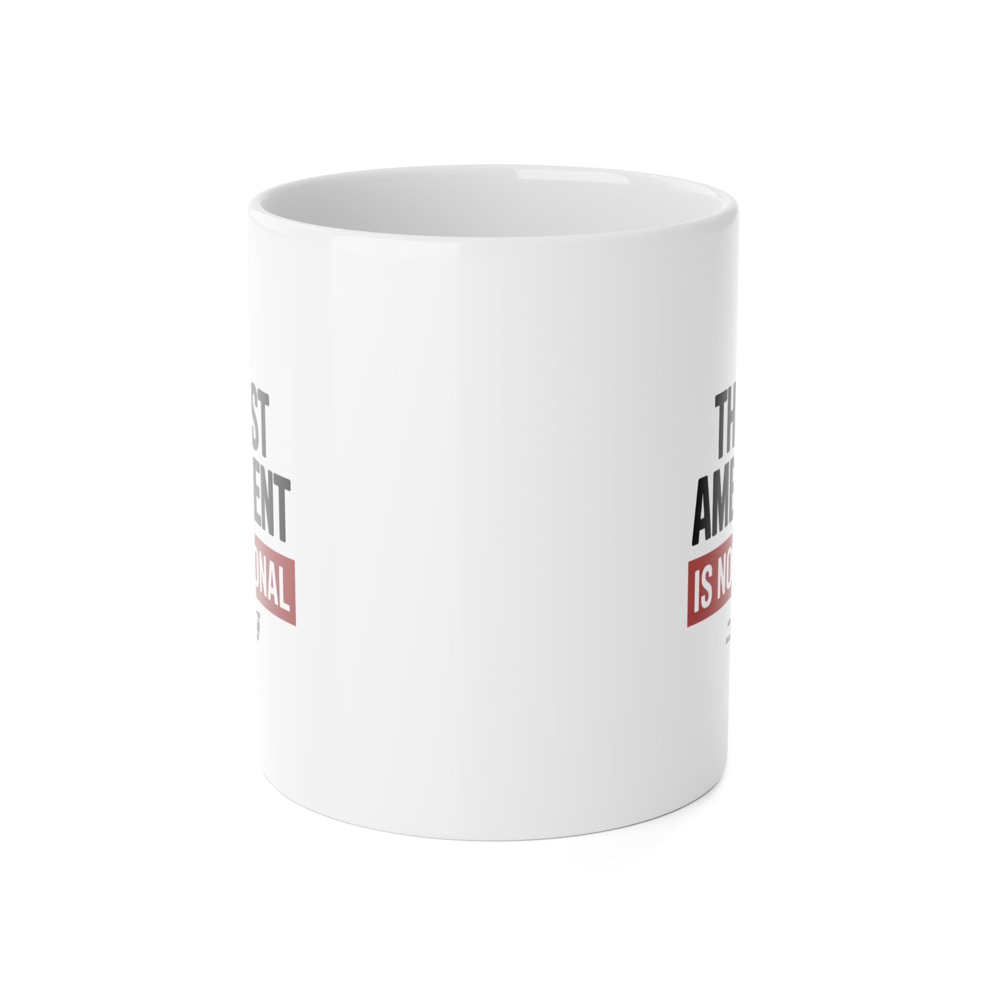 White Ceramic Mug, 11oz-Mug-The Original God Ain't Petty But I Am