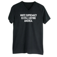 White Supremacy Is Still Looting America *BLACK V-NECK* Unisex Tee-T-Shirt-The Original God Ain't Petty But I Am