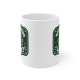 Who Needs Luck, I'm Petty Mug 11oz (White & Green)-Mug-The Original God Ain't Petty But I Am