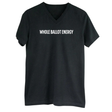 Whole Ballot Energy *BLACK V-NECK* Unisex Tee-T-Shirt-The Original God Ain't Petty But I Am
