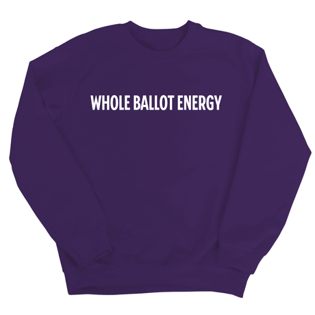 Whole Ballot Energy Unisex Sweatshirt-Sweatshirt-The Original God Ain't Petty But I Am