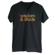 Wisdom & Shade *BLACK V-NECK* Unisex Tee (Fall Colors 🍁)-T-Shirt-The Original God Ain't Petty But I Am
