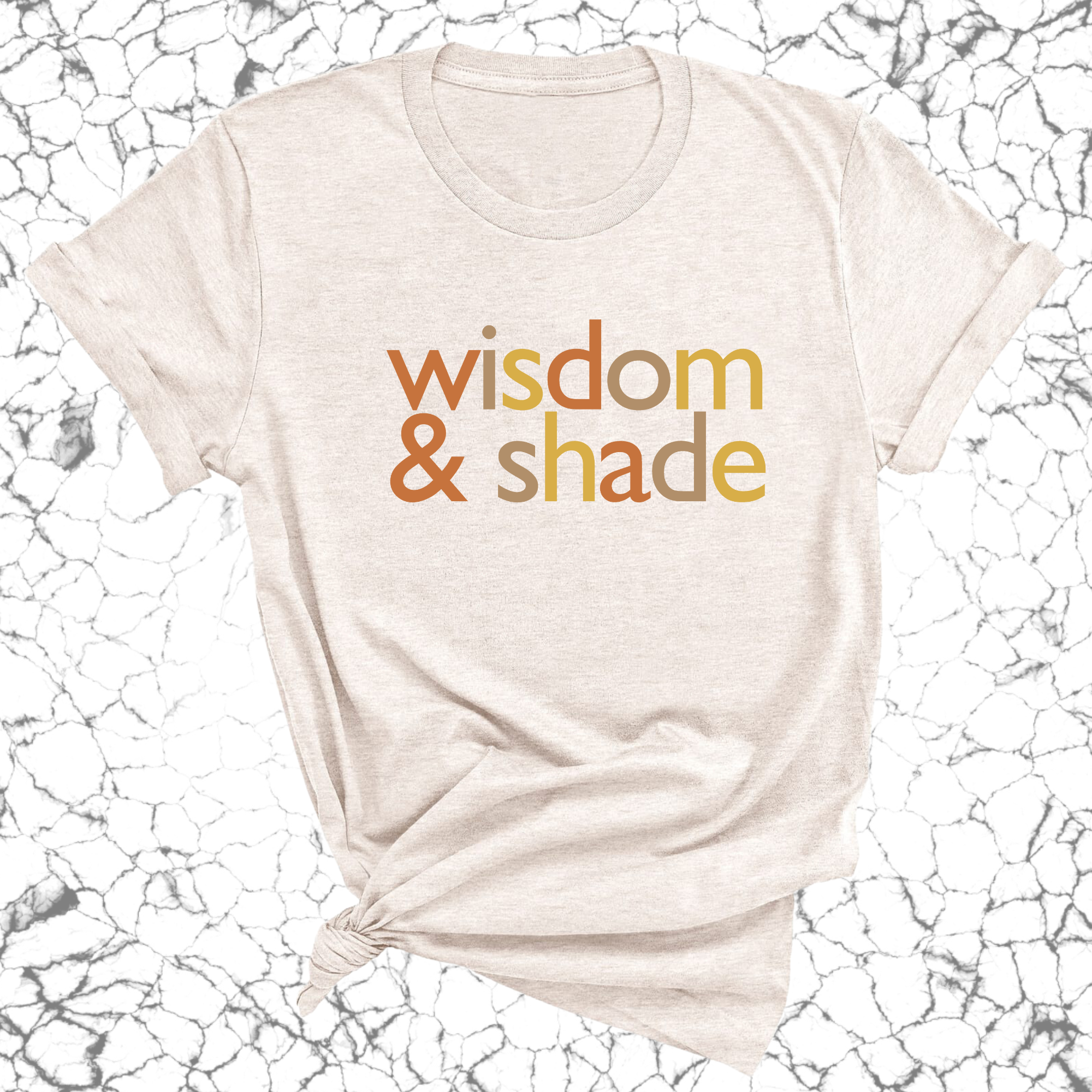 Wisdom and Shade Fall Colors Unisex Tee-T-Shirt-The Original God Ain't Petty But I Am