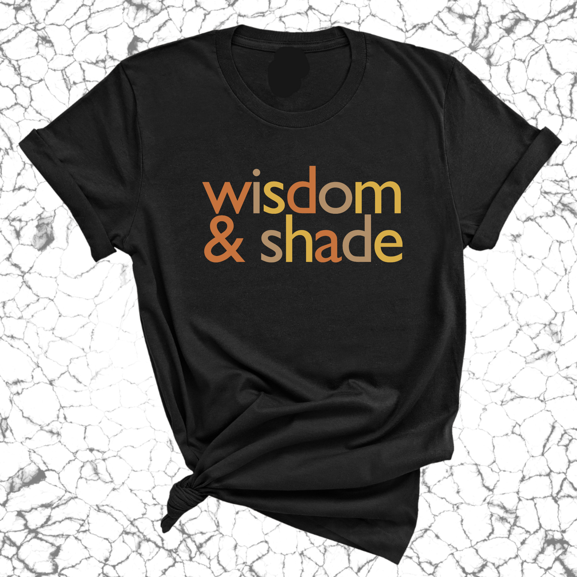 Wisdom and Shade Fall Colors Unisex Tee-T-Shirt-The Original God Ain't Petty But I Am