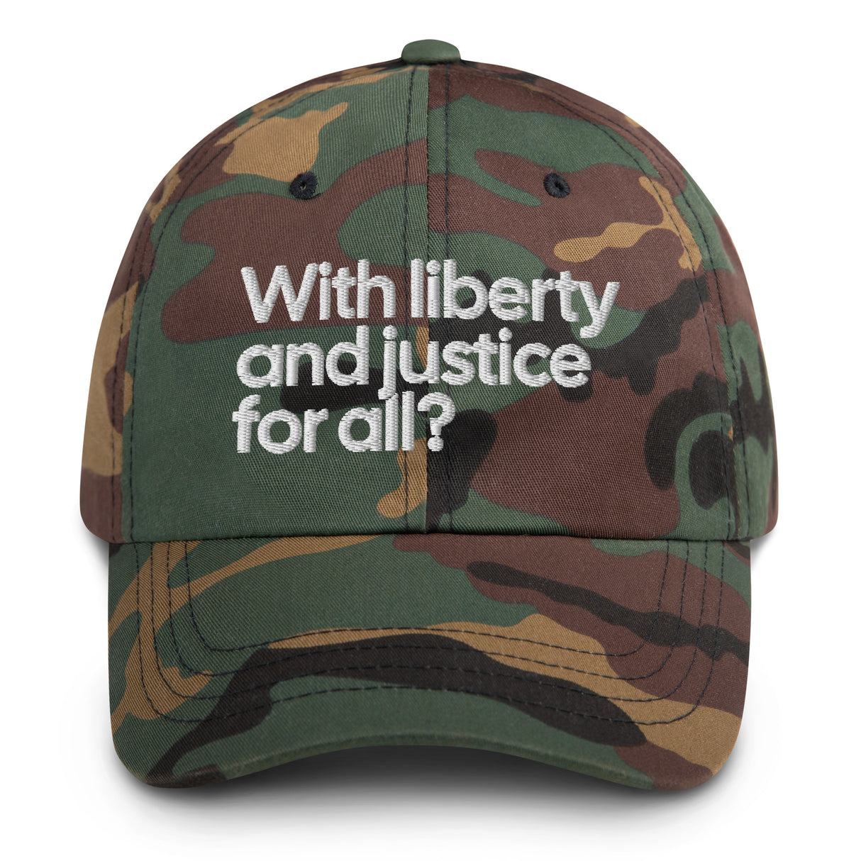 With Liberty and Justice for All? Dad hat-The Original God Ain't Petty But I Am