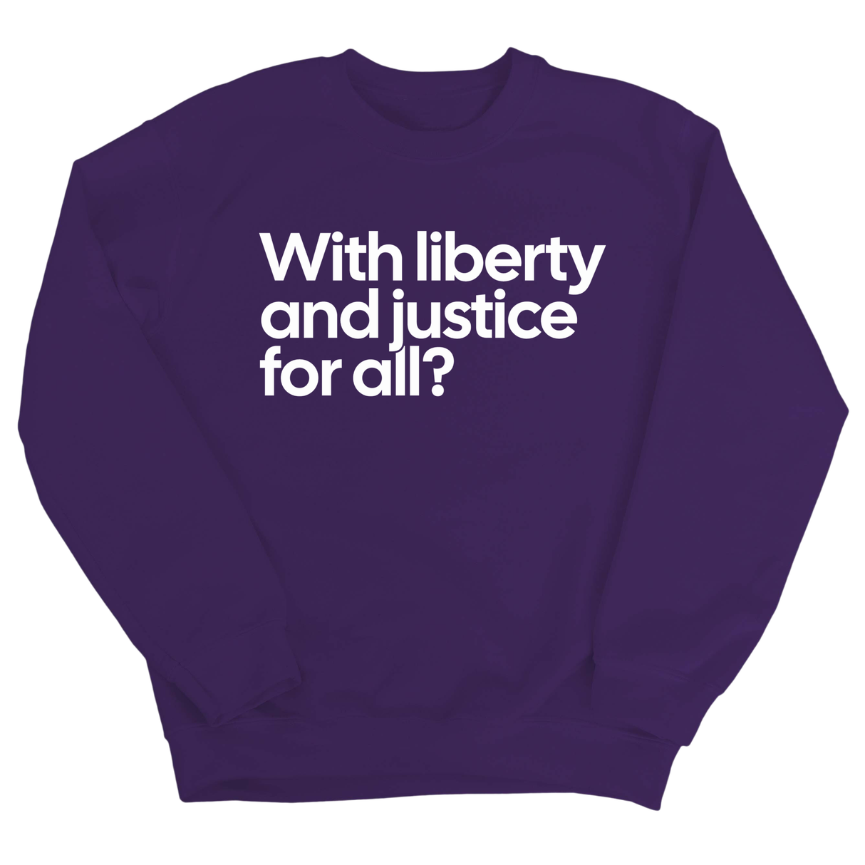 With liberty and justice for all? Unisex Sweatshirt-Sweatshirt-The Original God Ain't Petty But I Am