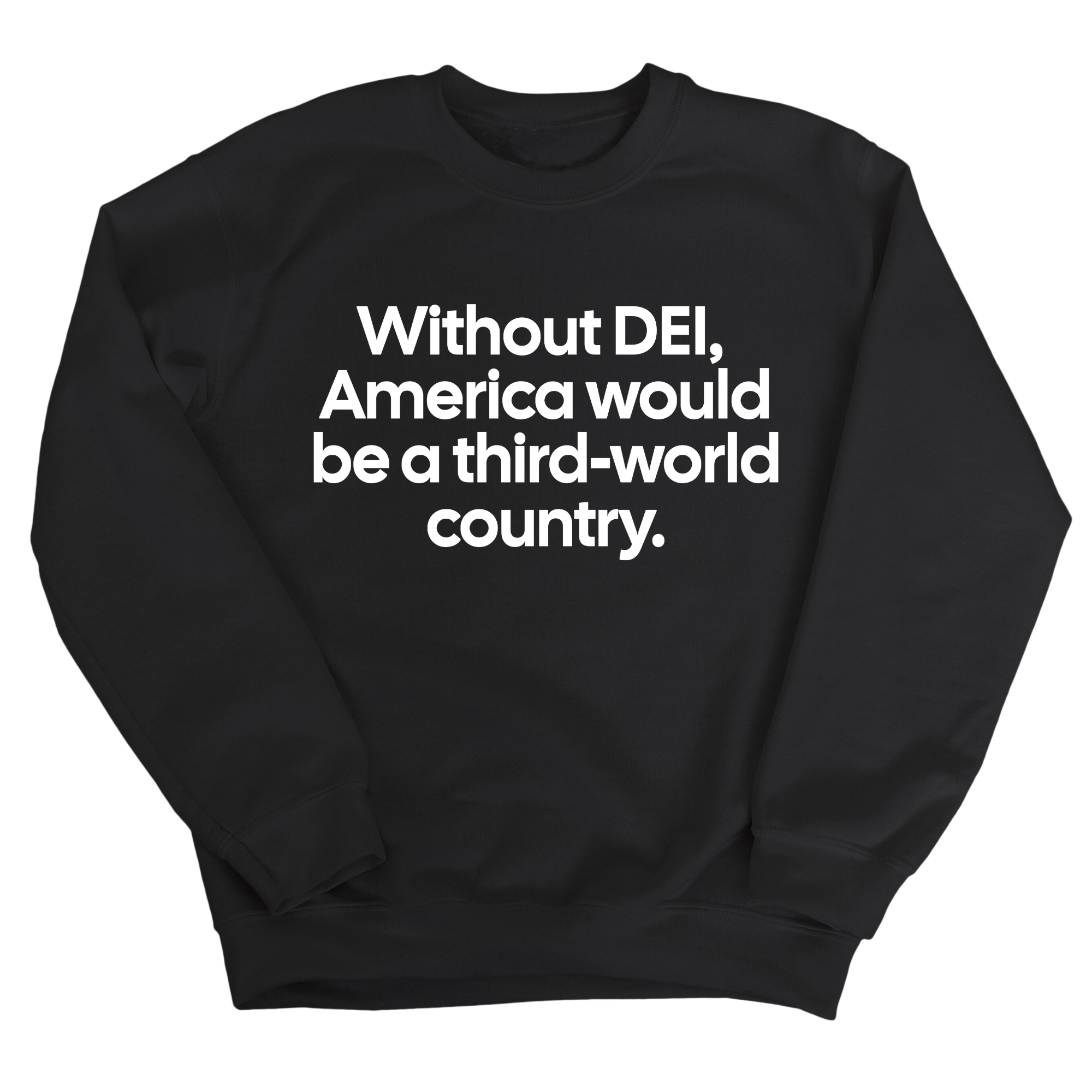 Without DEI, America Would Be a Third-World Country Unisex Sweatshirt-Sweatshirt-The Original God Ain't Petty But I Am