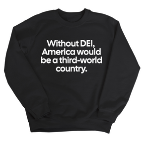 Without DEI, America Would Be a Third-World Country Unisex Sweatshirt-Sweatshirt-The Original God Ain't Petty But I Am