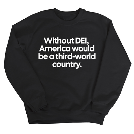 Without DEI, America Would Be a Third-World Country Unisex Sweatshirt-Sweatshirt-The Original God Ain't Petty But I Am