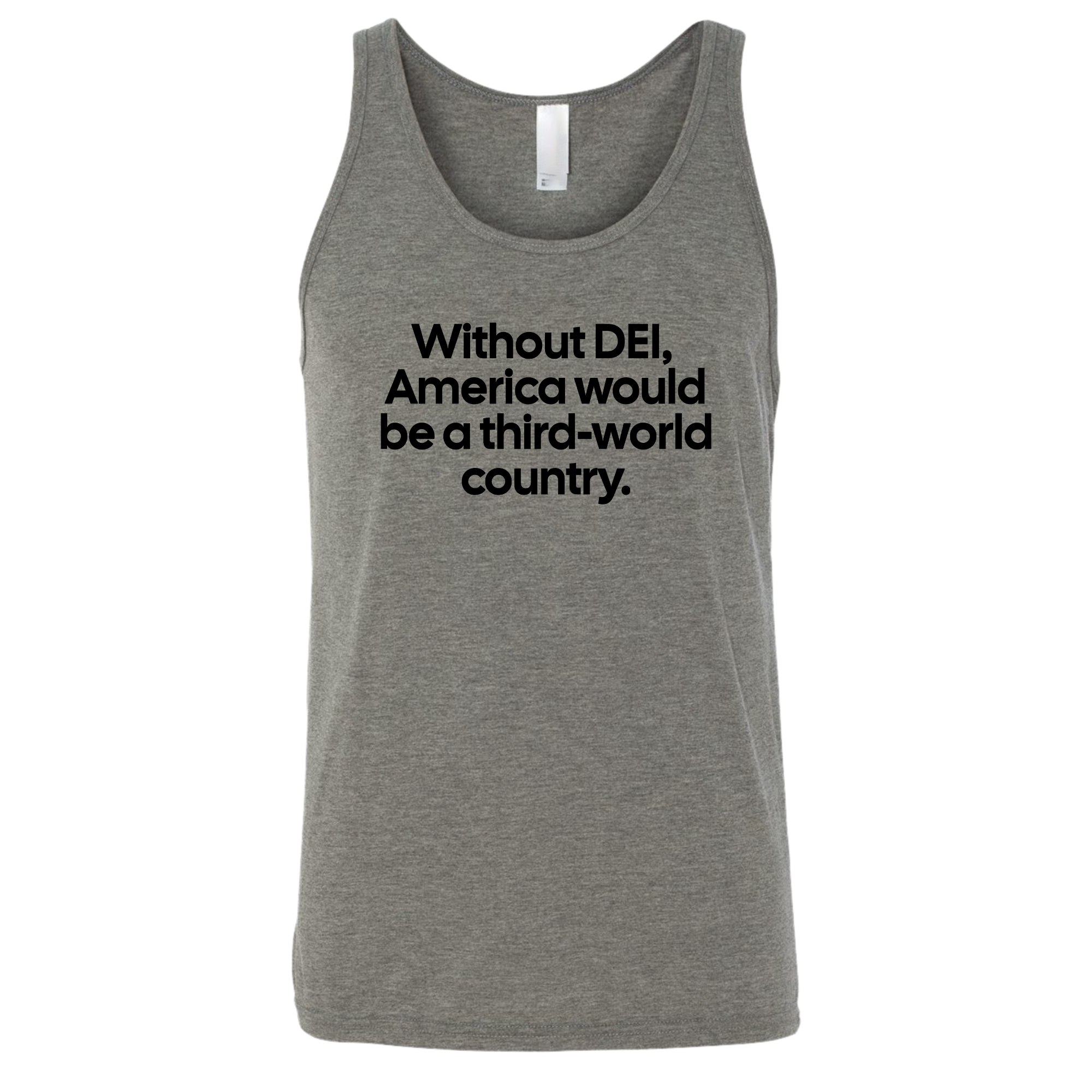 Without DEI, America Would Be a Third-World Country Unisex Tank Top-T-Shirt-The Original God Ain't Petty But I Am