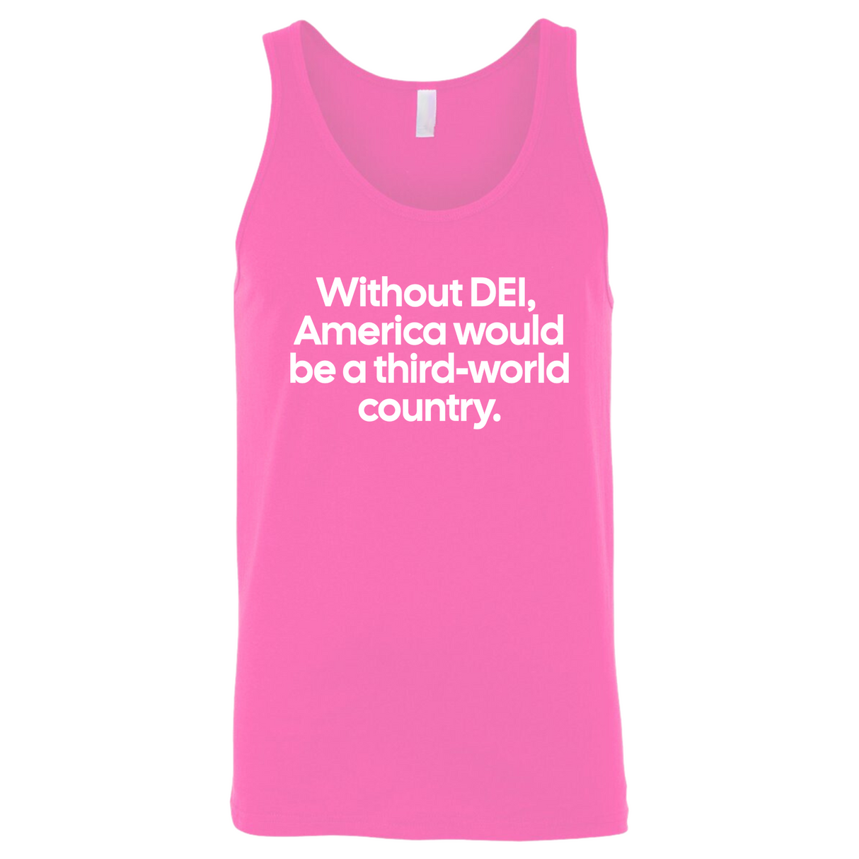 Without DEI, America Would Be a Third-World Country Unisex Tank Top-T-Shirt-The Original God Ain't Petty But I Am