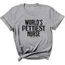 World's Pettiest Nurse Unisex Tee-T-Shirt-The Original God Ain't Petty But I Am