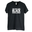 You Can’t Hide Black Excellence *BLACK V-NECK* Unisex Tee-T-Shirt-The Original God Ain't Petty But I Am