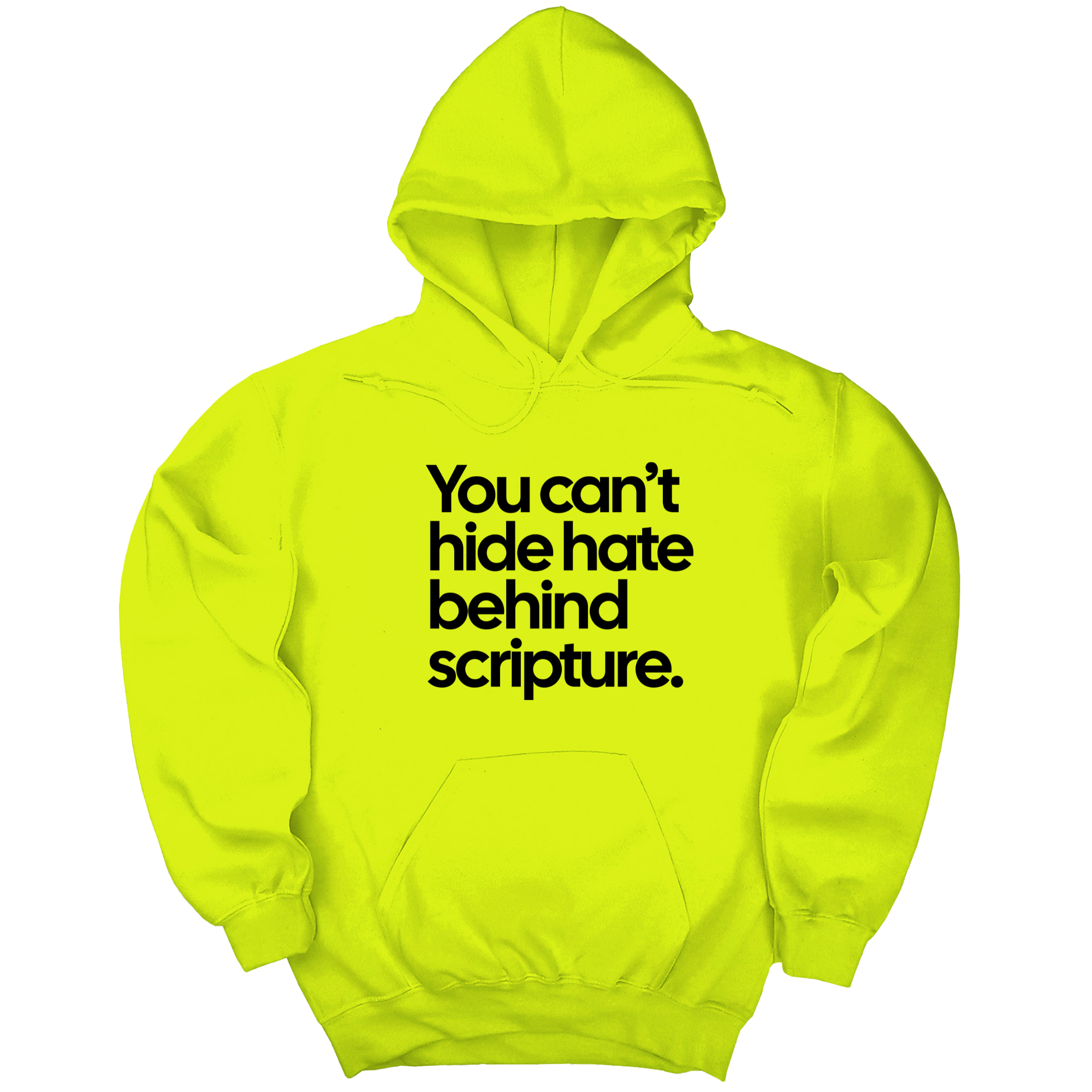 You Can’t Hide Hate Behind Scripture Unisex Hoodie-Hoodie-The Original God Ain't Petty But I Am