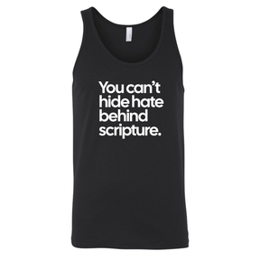 You Can’t Hide Hate Behind Scripture Unisex Tank Top-T-Shirt-The Original God Ain't Petty But I Am