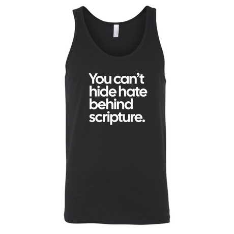 You Can’t Hide Hate Behind Scripture Unisex Tank Top-T-Shirt-The Original God Ain't Petty But I Am