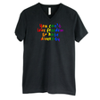 You Can't Love Freedom and Hate Diversity *BLACK V-NECK* Unisex Tee (RAINBOW)-T-Shirt-The Original God Ain't Petty But I Am