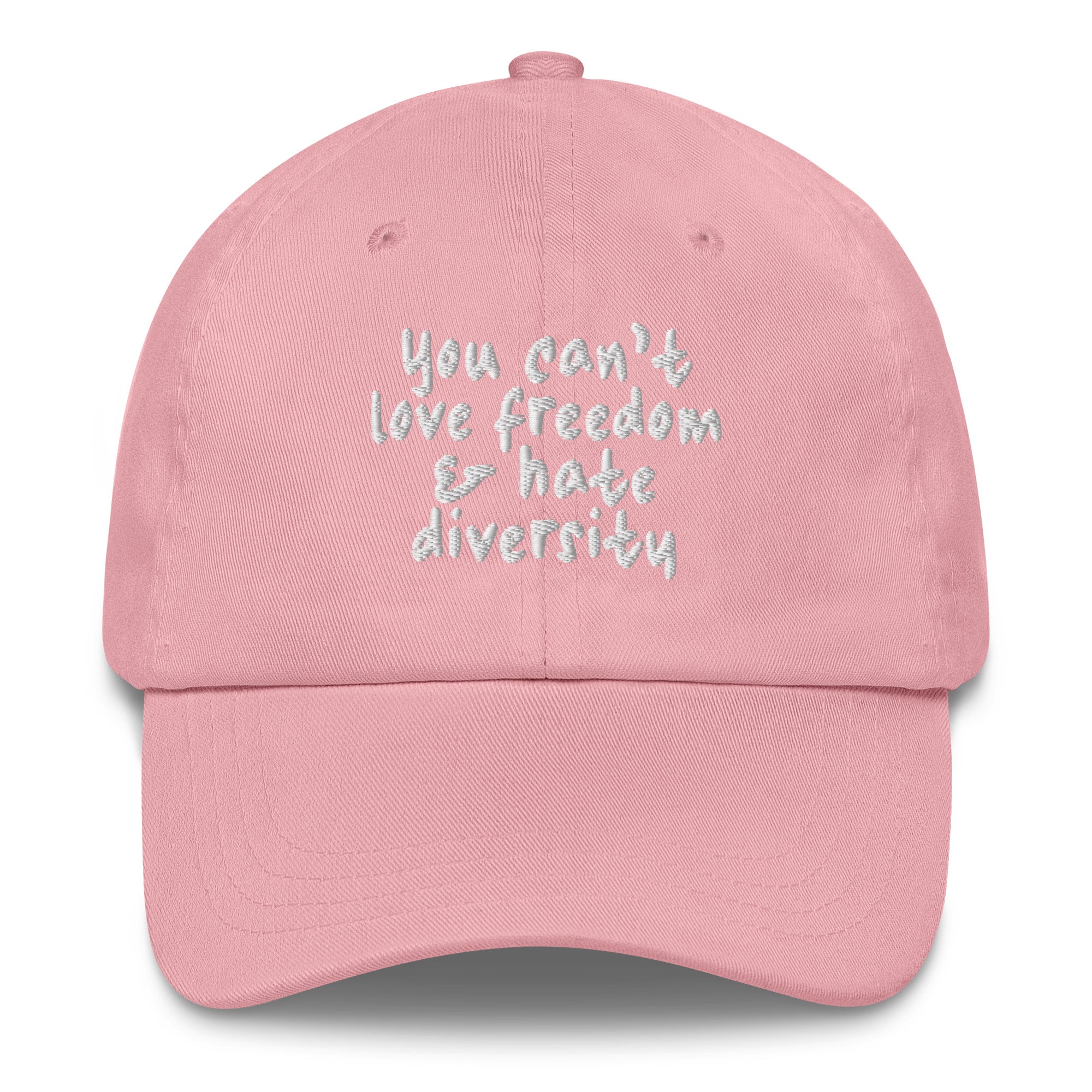 You Can't Love Freedom and Hate Diversity Dad hat-The Original God Ain't Petty But I Am