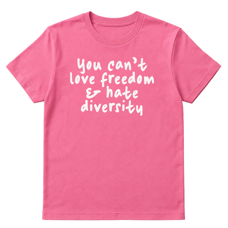 You Can’t Love Freedom and Hate Diversity Unisex Tee-T-Shirt-The Original God Ain't Petty But I Am