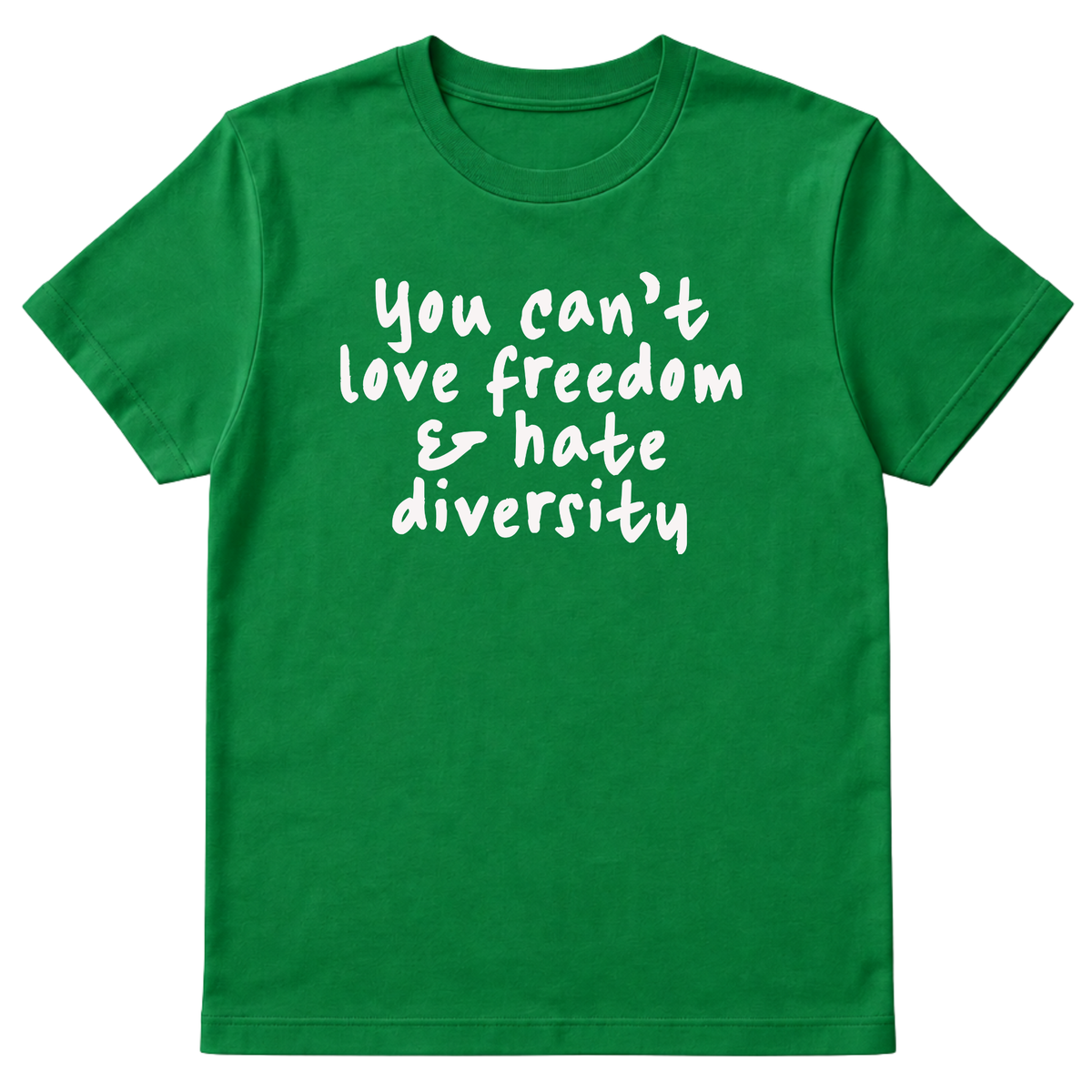 You Can’t Love Freedom and Hate Diversity Unisex Tee-T-Shirt-The Original God Ain't Petty But I Am