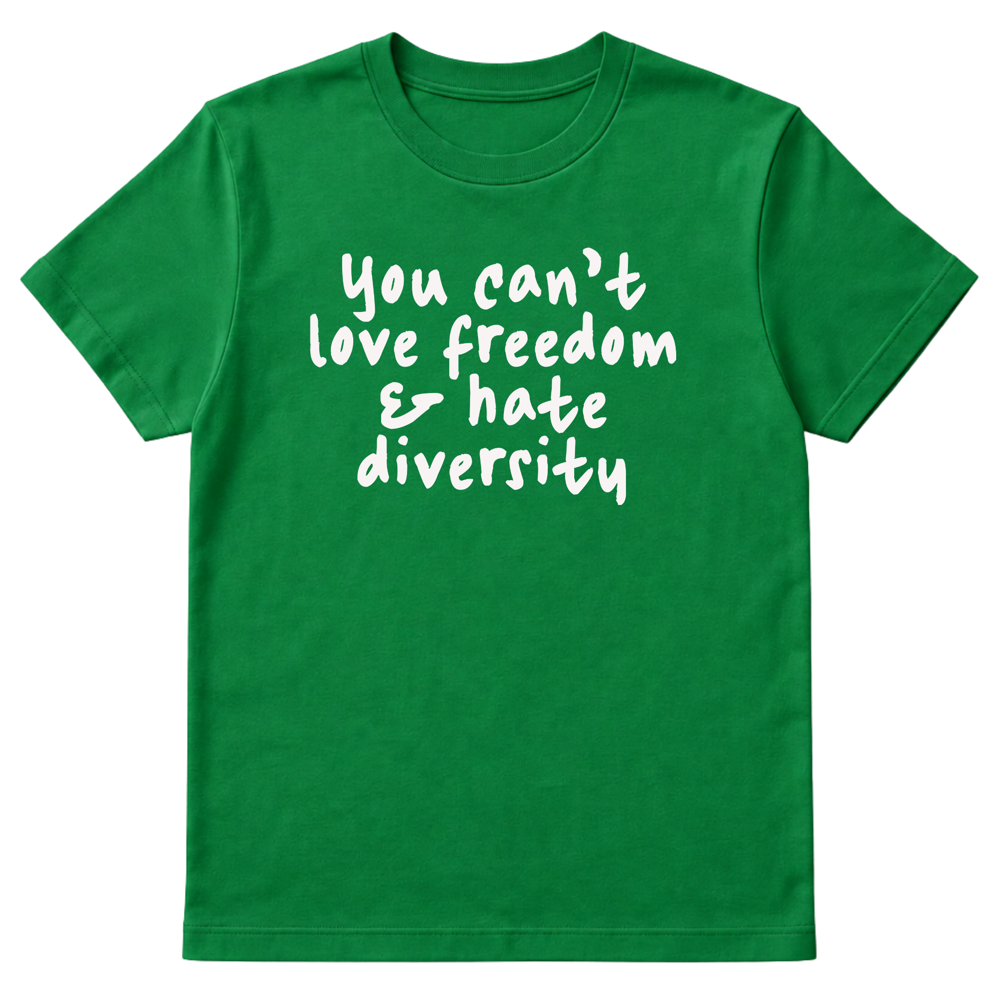 You Can’t Love Freedom and Hate Diversity Unisex Tee-T-Shirt-The Original God Ain't Petty But I Am