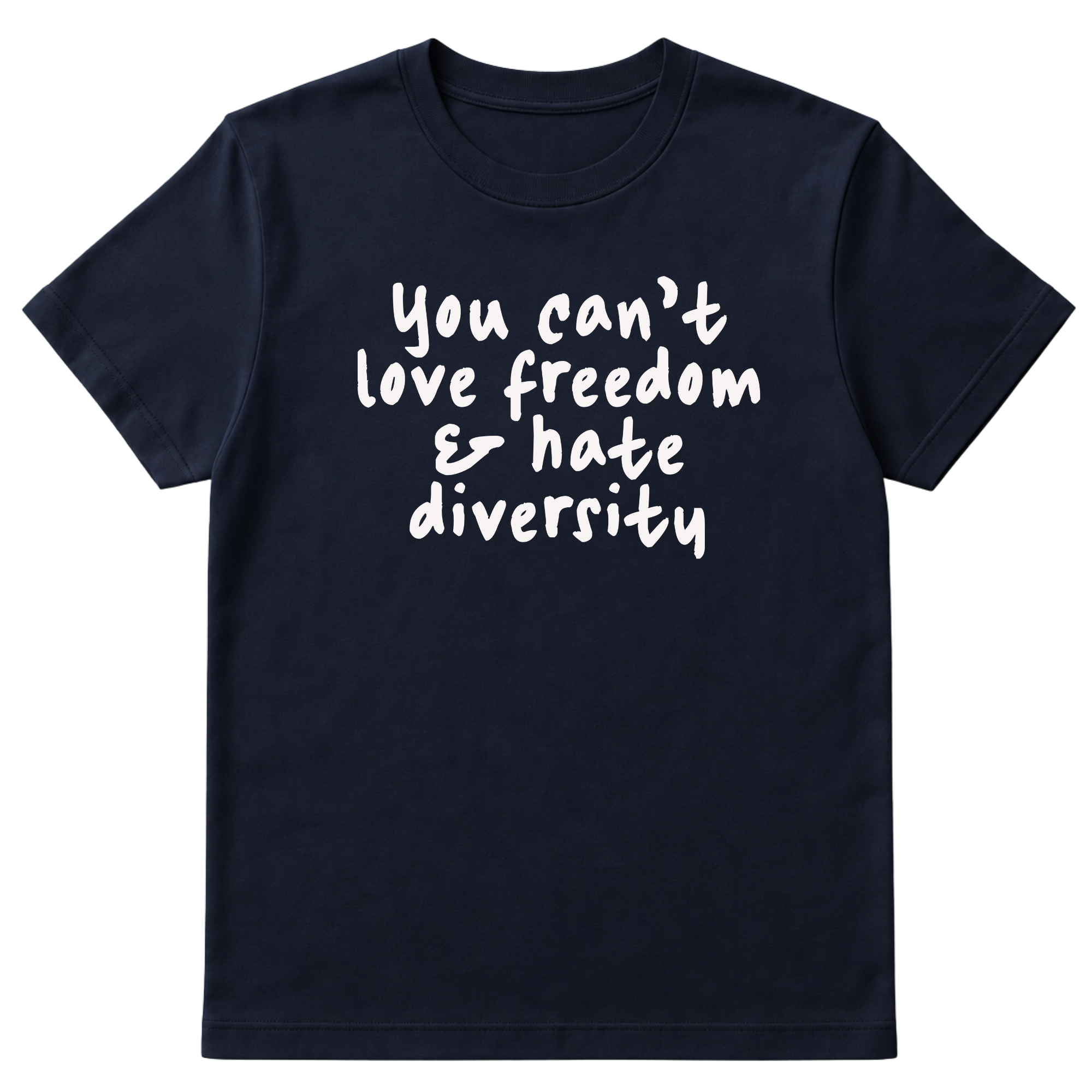 You Can’t Love Freedom and Hate Diversity Unisex Tee-T-Shirt-The Original God Ain't Petty But I Am