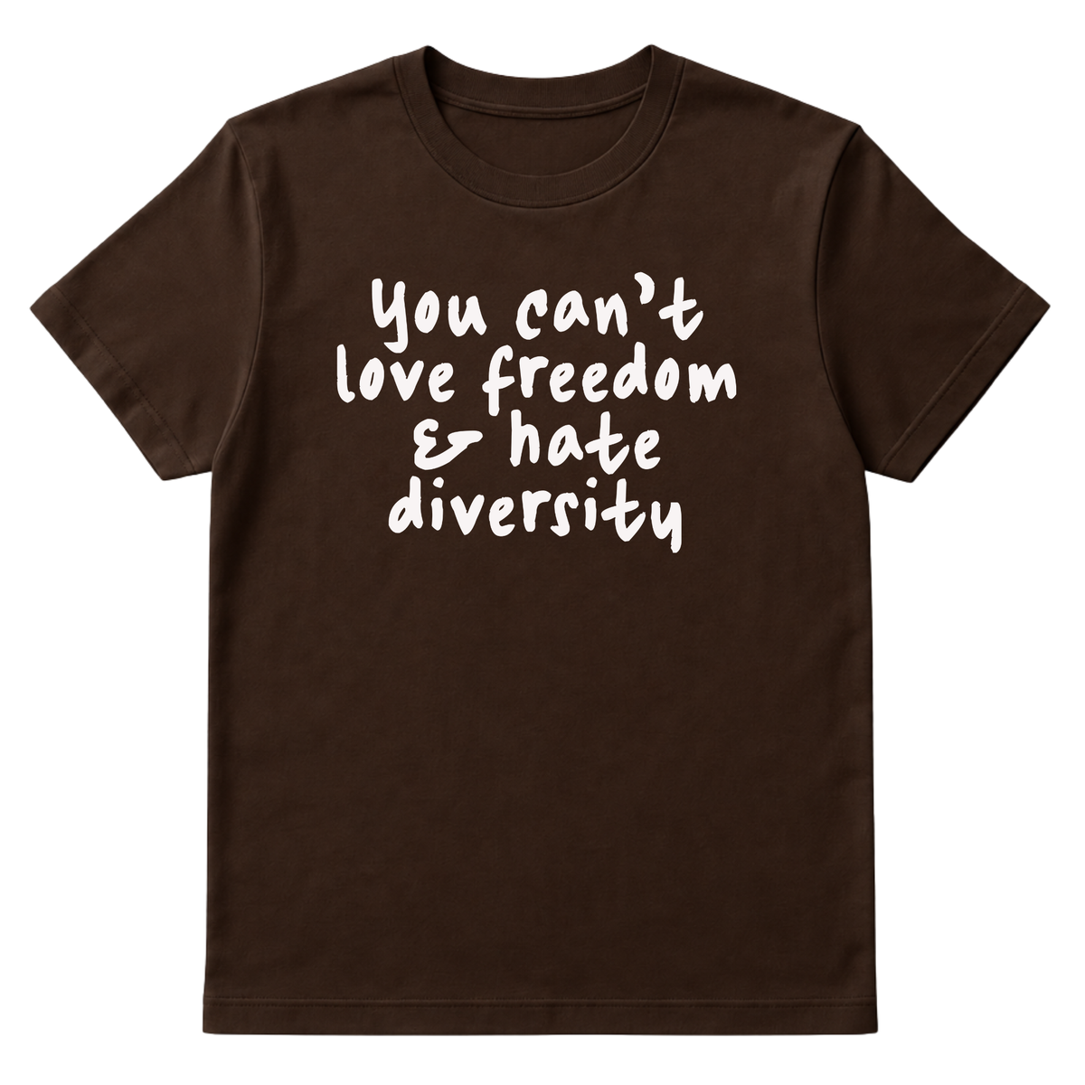 You Can’t Love Freedom and Hate Diversity Unisex Tee-T-Shirt-The Original God Ain't Petty But I Am