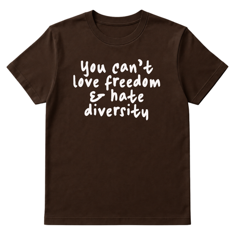 You Can’t Love Freedom and Hate Diversity Unisex Tee-T-Shirt-The Original God Ain't Petty But I Am