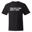 Your Vote Is Their Biggest Threat *BLACK TALL TEE* Unisex Tee-T-Shirt-The Original God Ain't Petty But I Am