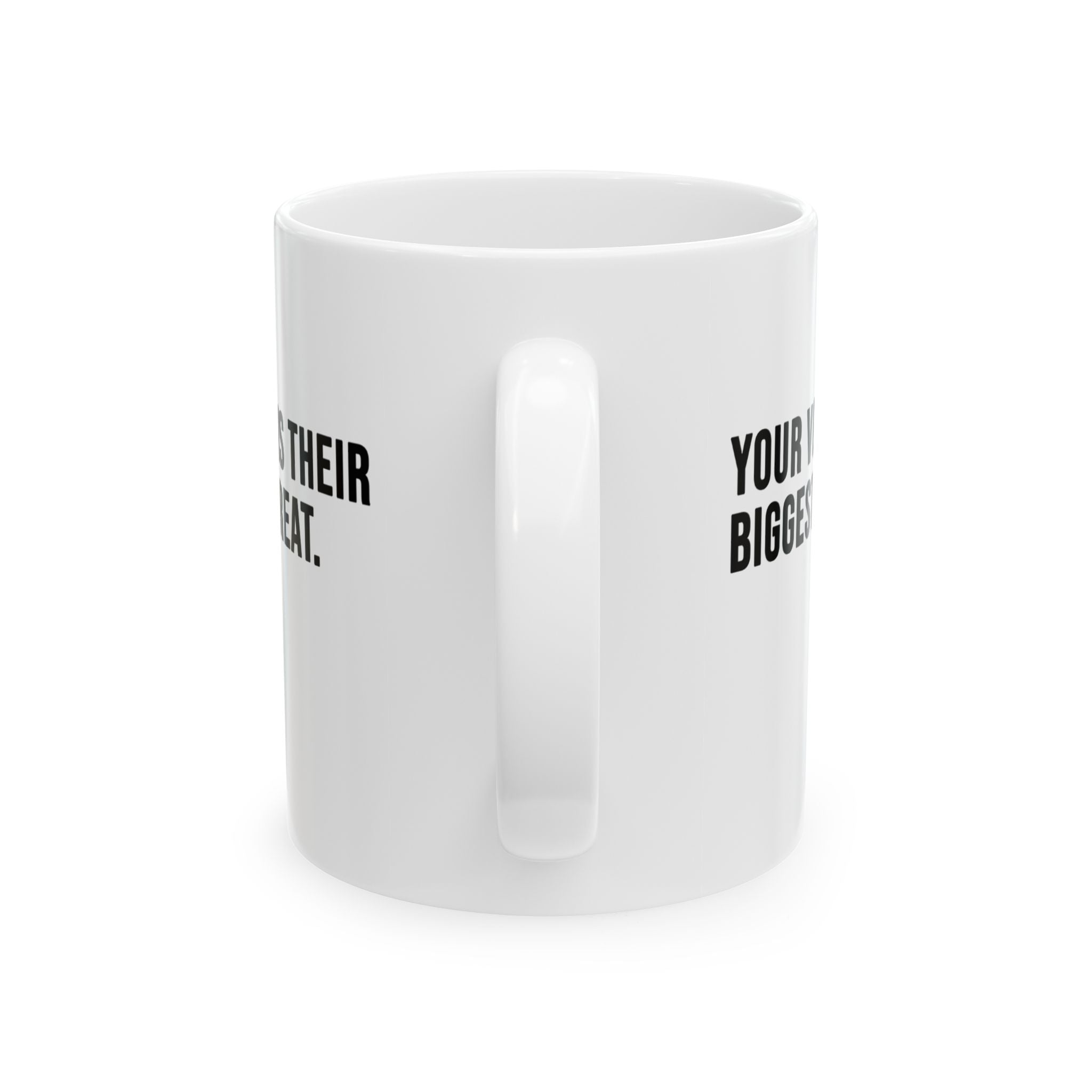 Your vote is their biggest threat Mug 11oz (White & Black)-Mug-The Original God Ain't Petty But I Am