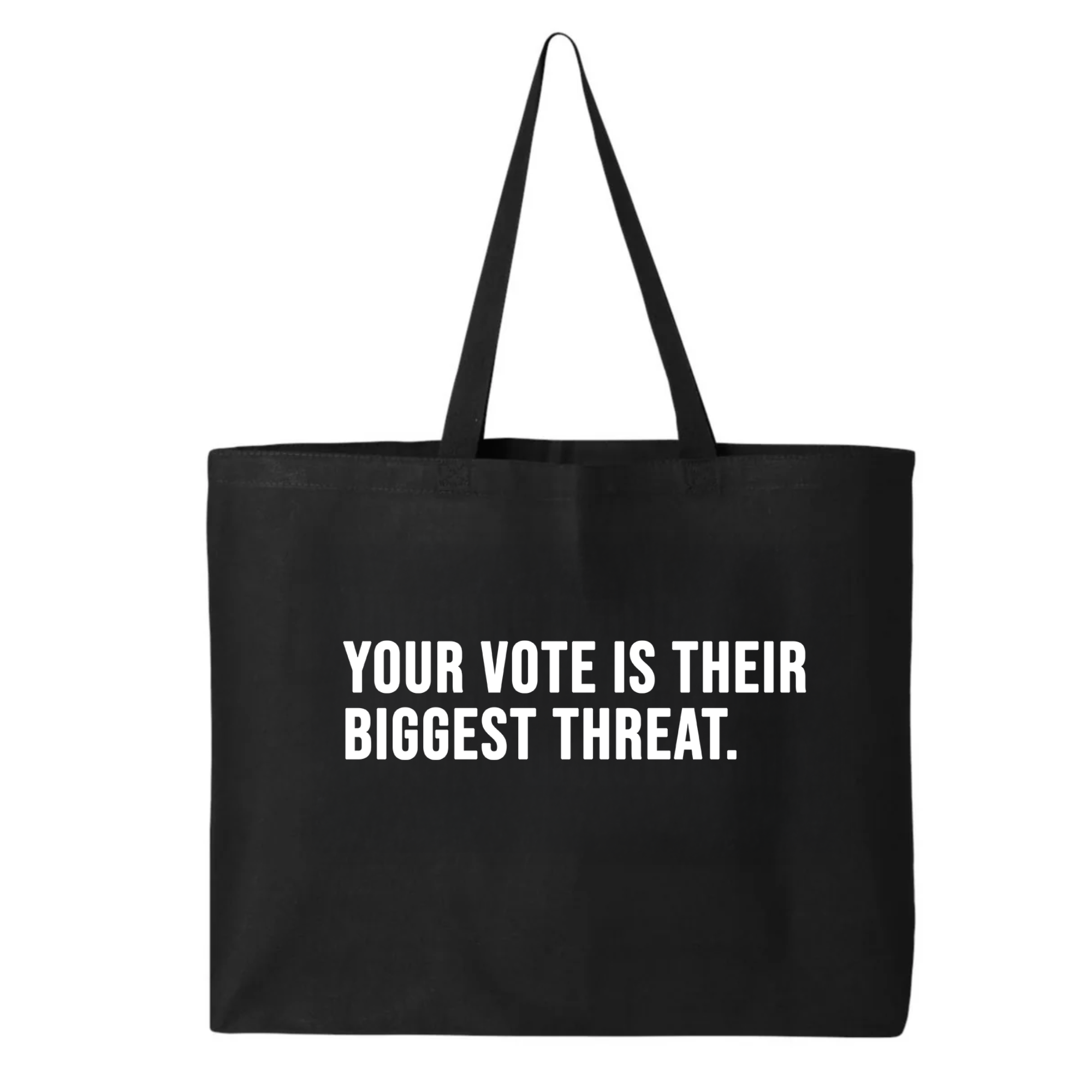 Your vote is their biggest threat Tote bag-Tote Bag-The Original God Ain't Petty But I Am