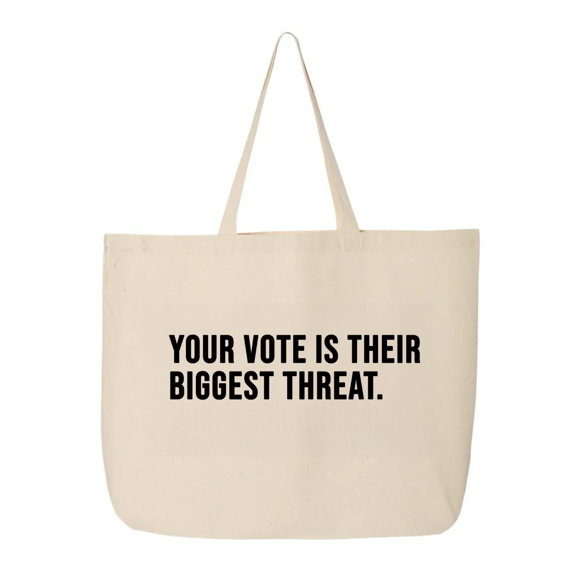 Your vote is their biggest threat Tote bag-Tote Bag-The Original God Ain't Petty But I Am