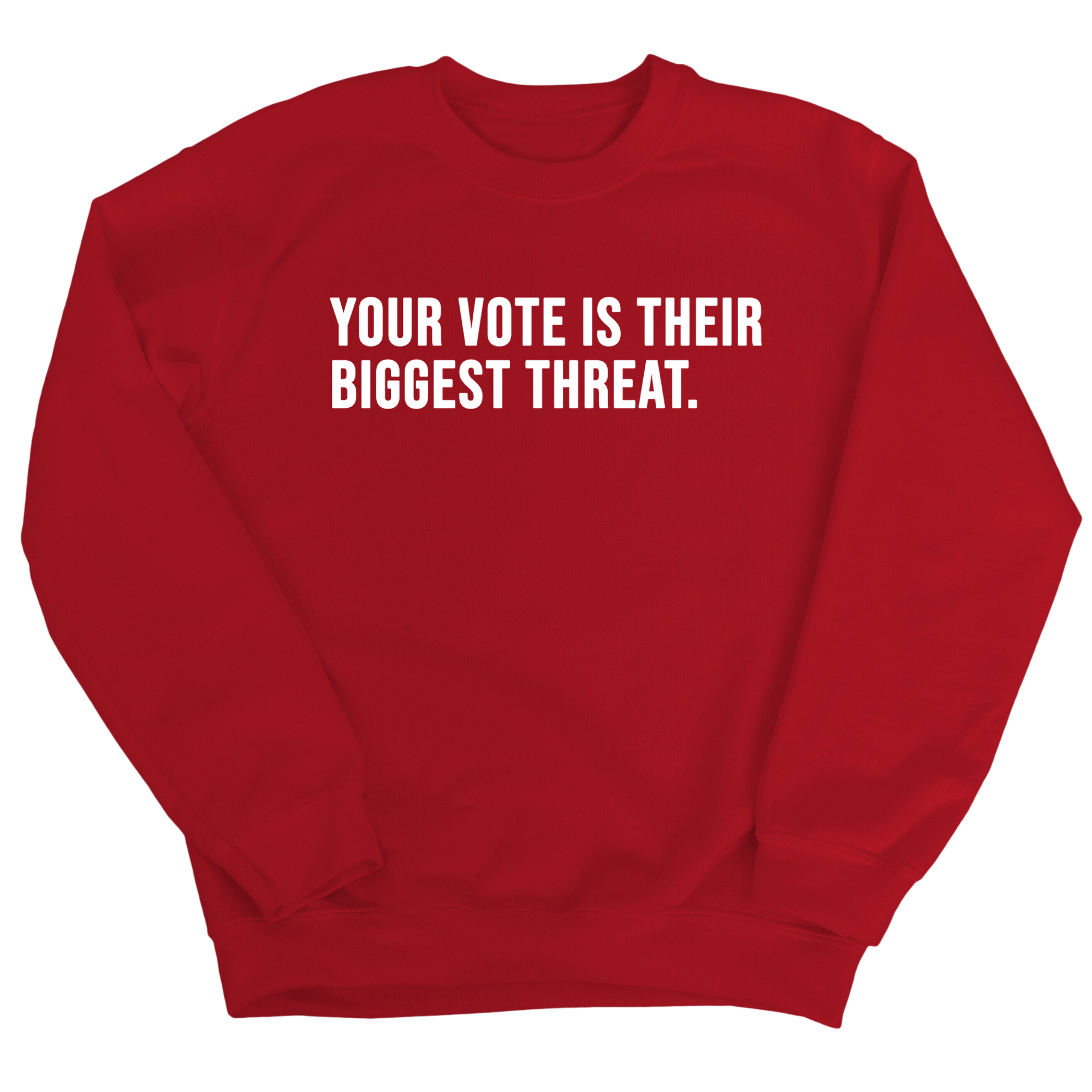 Your vote is their biggest threat Unisex Sweatshirt-Sweatshirt-The Original God Ain't Petty But I Am