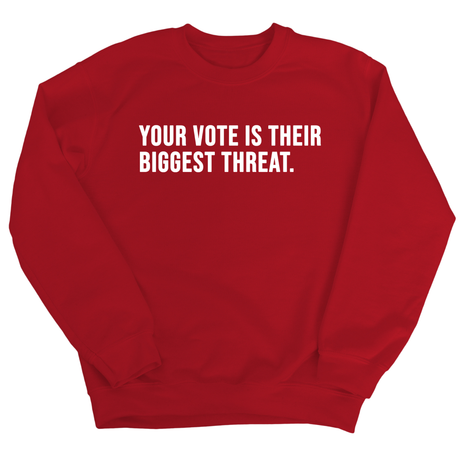 Your vote is their biggest threat Unisex Sweatshirt-Sweatshirt-The Original God Ain't Petty But I Am