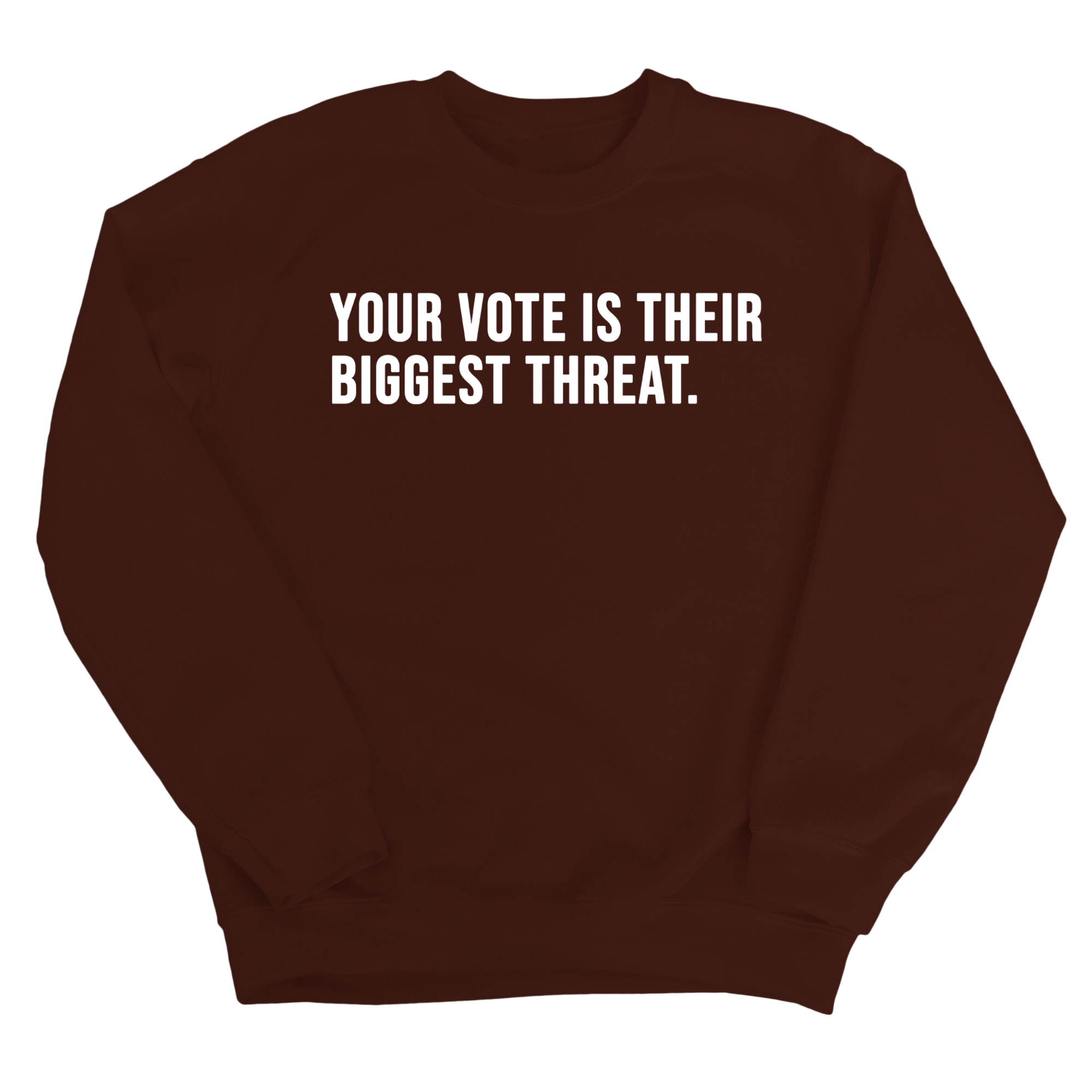 Your vote is their biggest threat Unisex Sweatshirt-Sweatshirt-The Original God Ain't Petty But I Am
