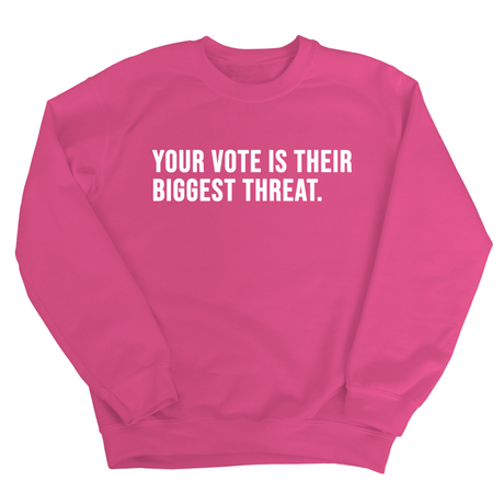 Your vote is their biggest threat Unisex Sweatshirt-Sweatshirt-The Original God Ain't Petty But I Am