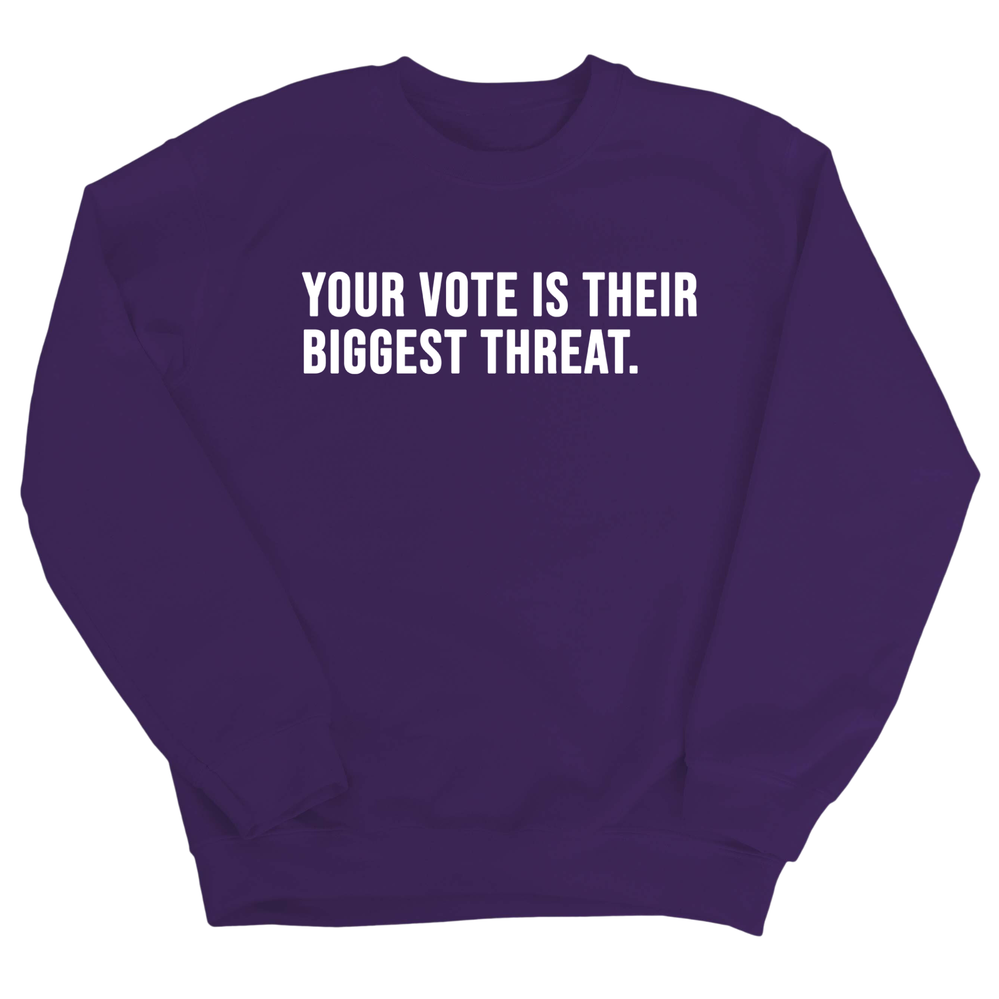 Your vote is their biggest threat Unisex Sweatshirt-Sweatshirt-The Original God Ain't Petty But I Am