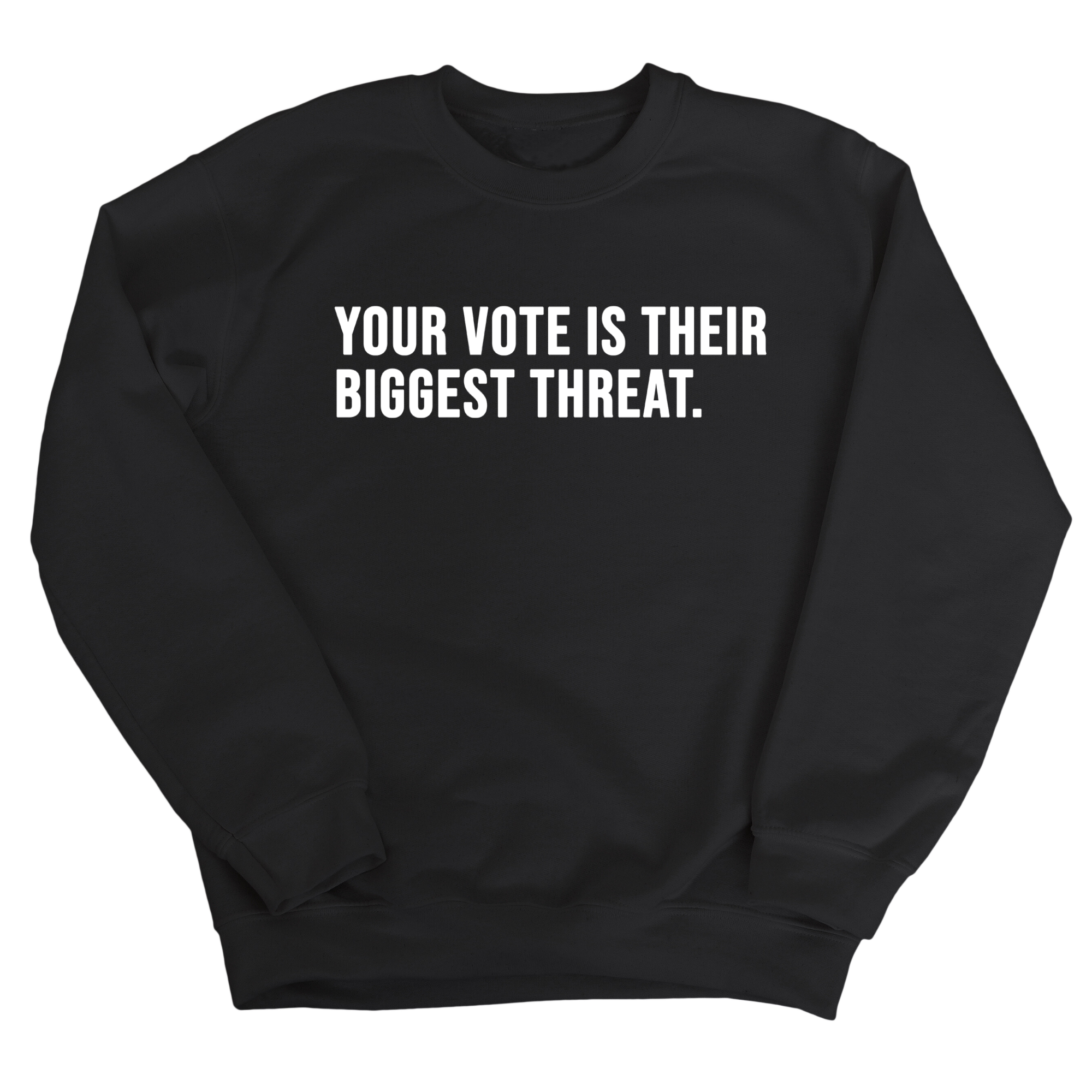 Your vote is their biggest threat Unisex Sweatshirt-Sweatshirt-The Original God Ain't Petty But I Am