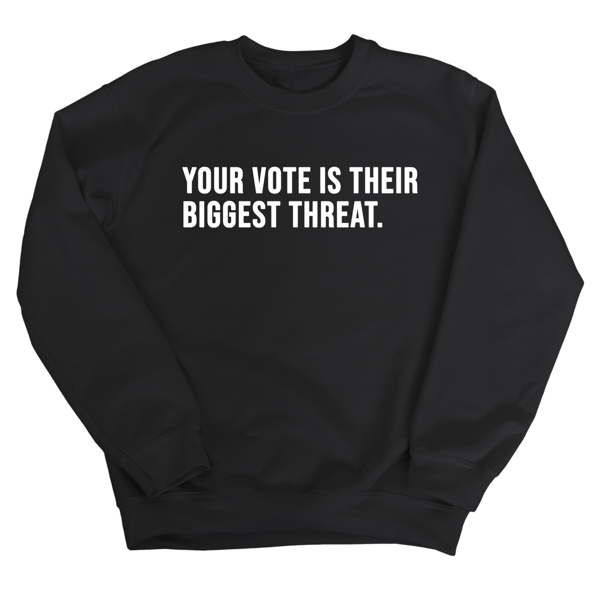 Your vote is their biggest threat Unisex Sweatshirt-Sweatshirt-The Original God Ain't Petty But I Am